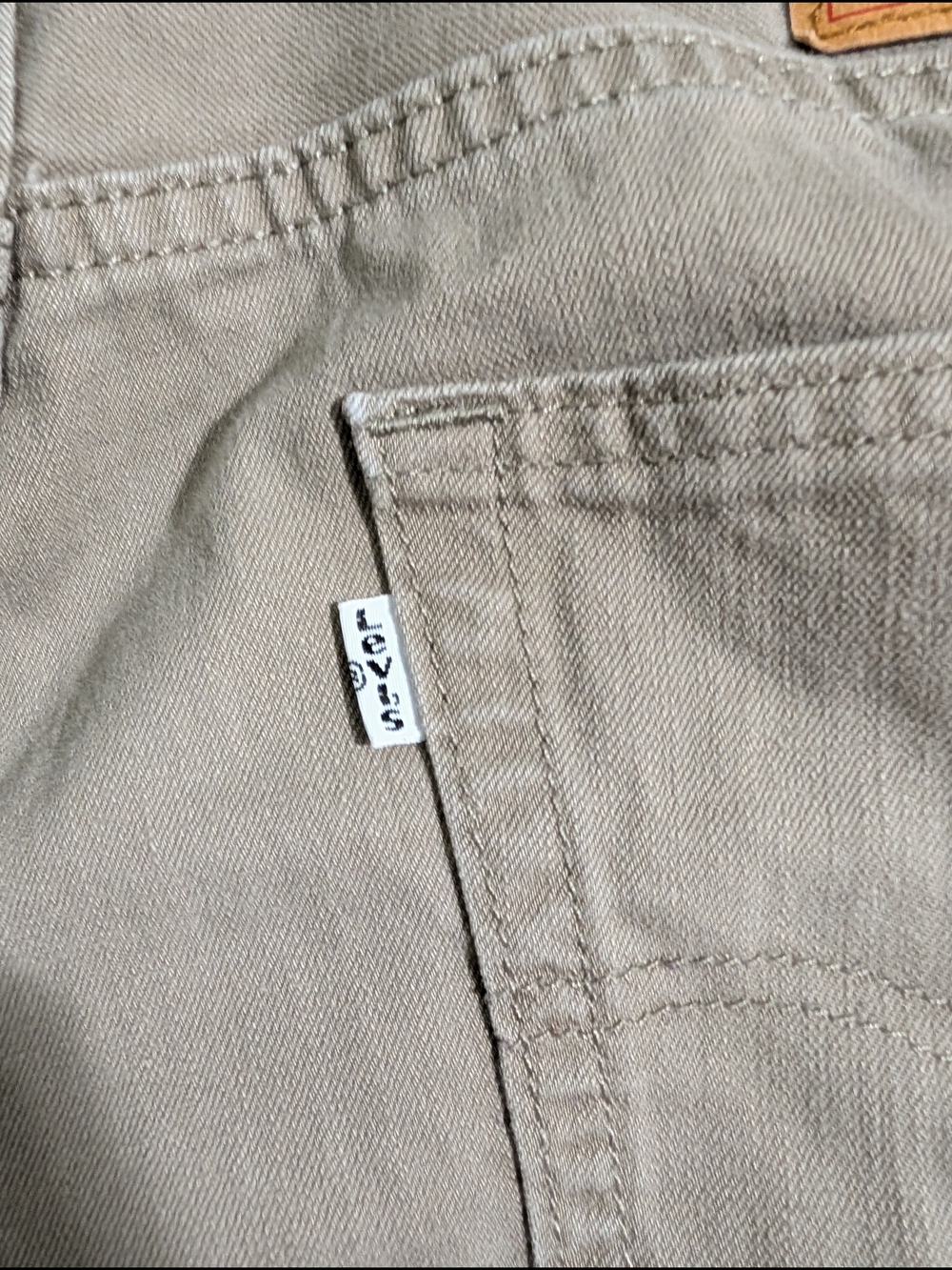Levi’s 505 Jeans Mens 34x36 Tan Khaki Straight Leg Classic Fit - Picture 6 of 10